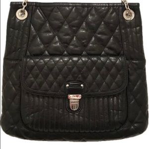 Coach
Quilted Poppy Slim 19854 Black Silver Crackled Leather Tote